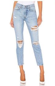 GRLFRND The Karolina Destroyed High Waist Skinny Jean in Speedway Wash Size 24