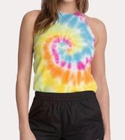 Juicy Couture Ribbed Tank Top Spiral Combo Tie Dye 2X NWT fj