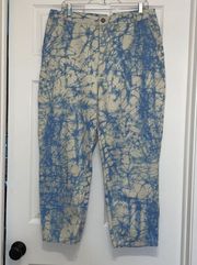 Rachel Comey for Target Blue & White Marble Tie Dye Jeans
