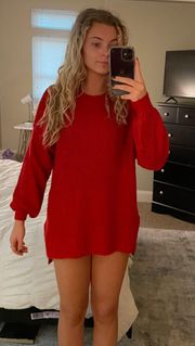 Outfitters Red Sweater/Sweater Dress