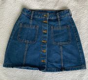 Mini Jean Skirt