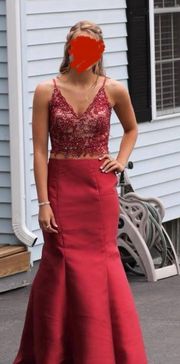 Two Piece Prom Dress