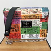 Loungefly The Beatles Ticket Stubs Crossbody Bag Novelty Band Graphic