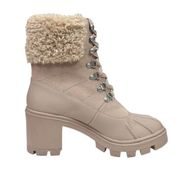 Splendid Mikayla Faux Fur-Lined & Trim Combat Boots