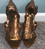 Bronze Gold Heels