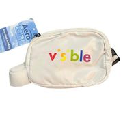 AeroLoft White Rainbow "Visible" Fanny Pack Belt Bag Size O/S