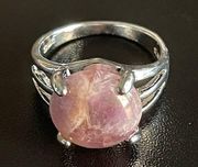 Purple amethyst S925 sterling silver ring size 6.5