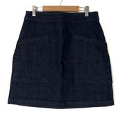 LOFT | Dark Wash Denim Mini Jean Skirt 4