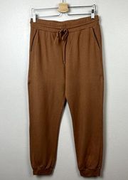 REVOLVE Lanston Jogger Sweatpants Womens Size M Brown Drawstring Waist Pockets