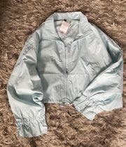 Baby Blue Full Zip Windbreaker