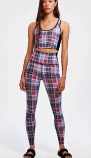 Splits59 Tartan Plaid Hi Waisted Hi Rise Women’s Leggings size small Jacinthe