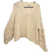 FAVLUX  Fashion Bubble Sleeve Sweater L