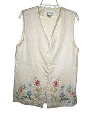 Vintage DVF Silk Blend Long Vest