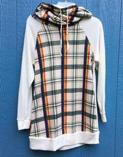 Chris & Carol Rainbow Funnel Neck Sweater Dress M