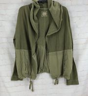 ANTHRO POSTMARK Green Open Front Jacket