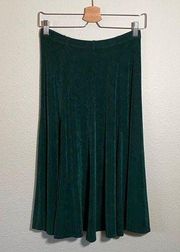 Travelers by Chico’s Green midi skirt size 0