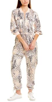 NEW!   CONVERTIBLE PRINT CARGO JUMPSUIT SIZE M