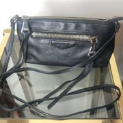 black madid leather crossbody bag