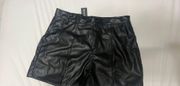 black Leather Shorts