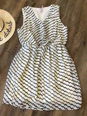 Alya cream and black dress size medium