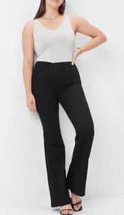 NWT  Mid Rise Black Flare Jeans