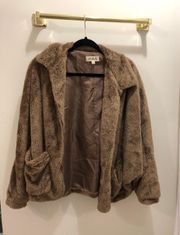 Brown Fuzzy  Jacket