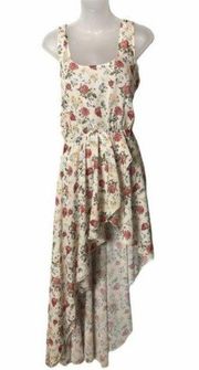 Boutique Love Asymmetrical Floral High Low Dress M