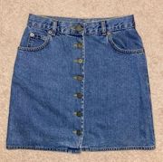 denim mini skirt. Size small.