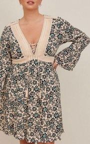 Torrid Floral Gauze Dress Size 1