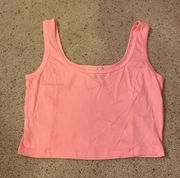 pink tank top