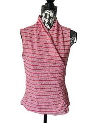 J McLaughlin Catalina Cloth Womens Sleeveless Top Shirt Blouse geometric large