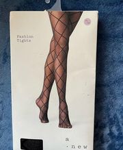 Plus Size Diamond Shift Sheer Tights-1x-2x