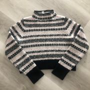 Topshop Smock Neck Cropped Sweater