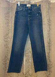 Medium to light wash Le Sylvie Slender straight jeans womens size 25