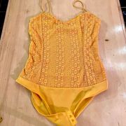 Ambiance Apparel Golden Yellow Bodysuit