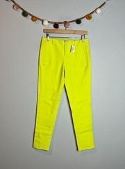 NWT Kate Spade Saturday Modern Easy Pants in Chartreuse