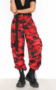 Red Camo Cargo Pants