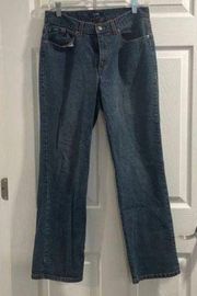 Vintage IZOD Faded Dark Wash Denim Jeans Mom Jeans Classic Minimal