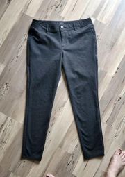 Skinny Mid Rise Jeggings Size Large Gray