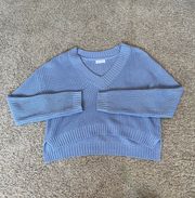 Tilly’s Cropped V-Neck Knit Sweater