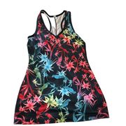 Fila Rainbow Jungle Floral Racerback Tank Top women's size small