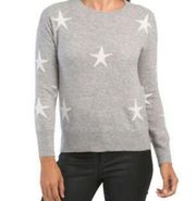 Magaschoni 100% Cashmere Star Pullover Sweater Size Large NWT