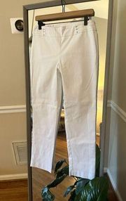 JM Collection Bright White River Pants Size Petite Medium  16 waist 38length 28