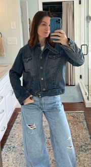 Vintage Moto Denim Style Jacket