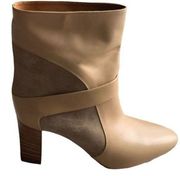 Chloe NWT Leather and suede booties Sz 8.5