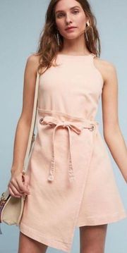 Anthropologie Pink Regatta Apron Wrap Dress