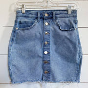 Guess Joanna’s MR Mini Skirt in Indigo Acid Skirt SZ S