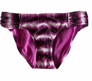 Athleta Tie Dye Del Mar Jazz Purple Bikini Bottoms XXS NWT