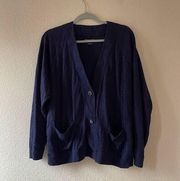 Universal standard lightweight navy cardigan size 14-16