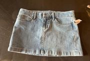 Denim Mini Skirt 